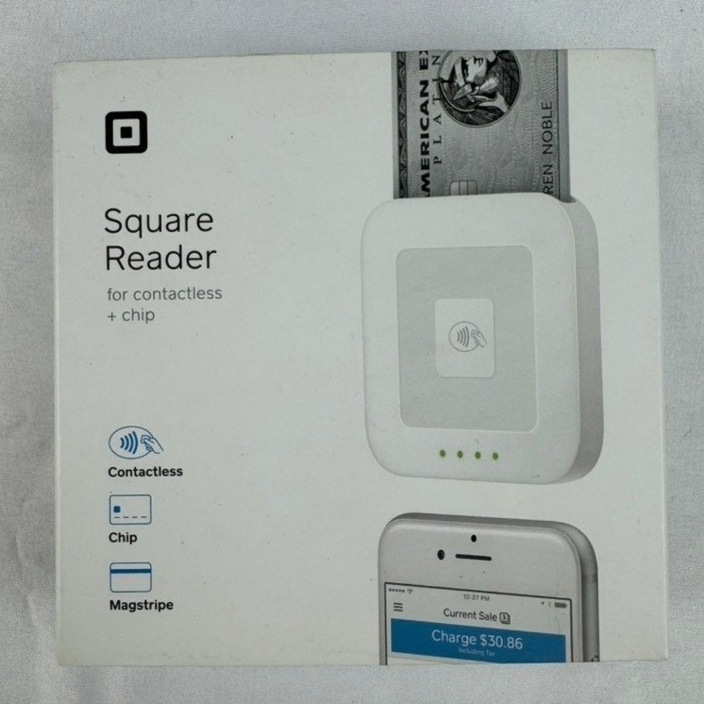 Square Reader for Contactless and Chip OS/Android White New A-SKU-0485 Bluetooth